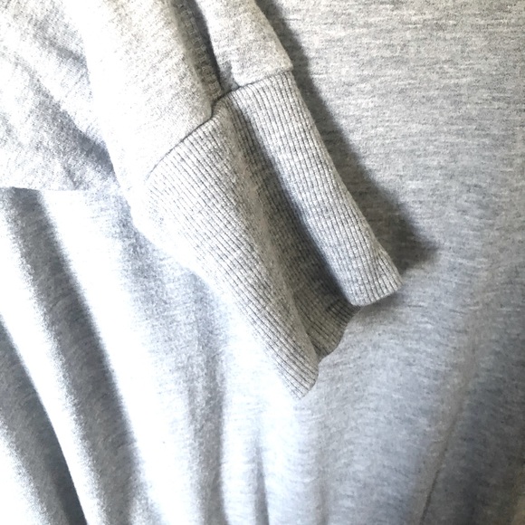 Athleta Gray Peaceful Pullover Round Neck Stretch Jersey Knit Top Size Small - Picture 9 of 12